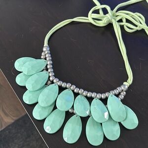 2010 Statement Necklace in mint green